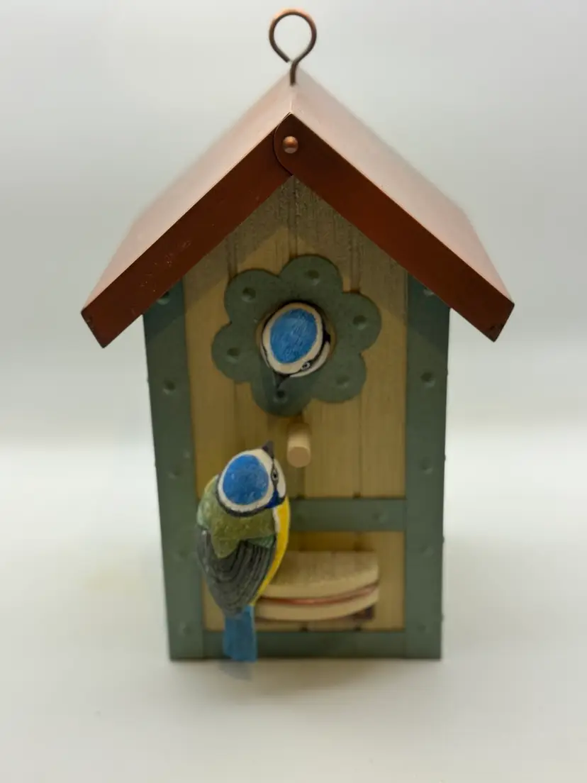Marjolein Bastin Decorative Birdhouse Planter For Hallmark 9.5” H; 4” X 4”