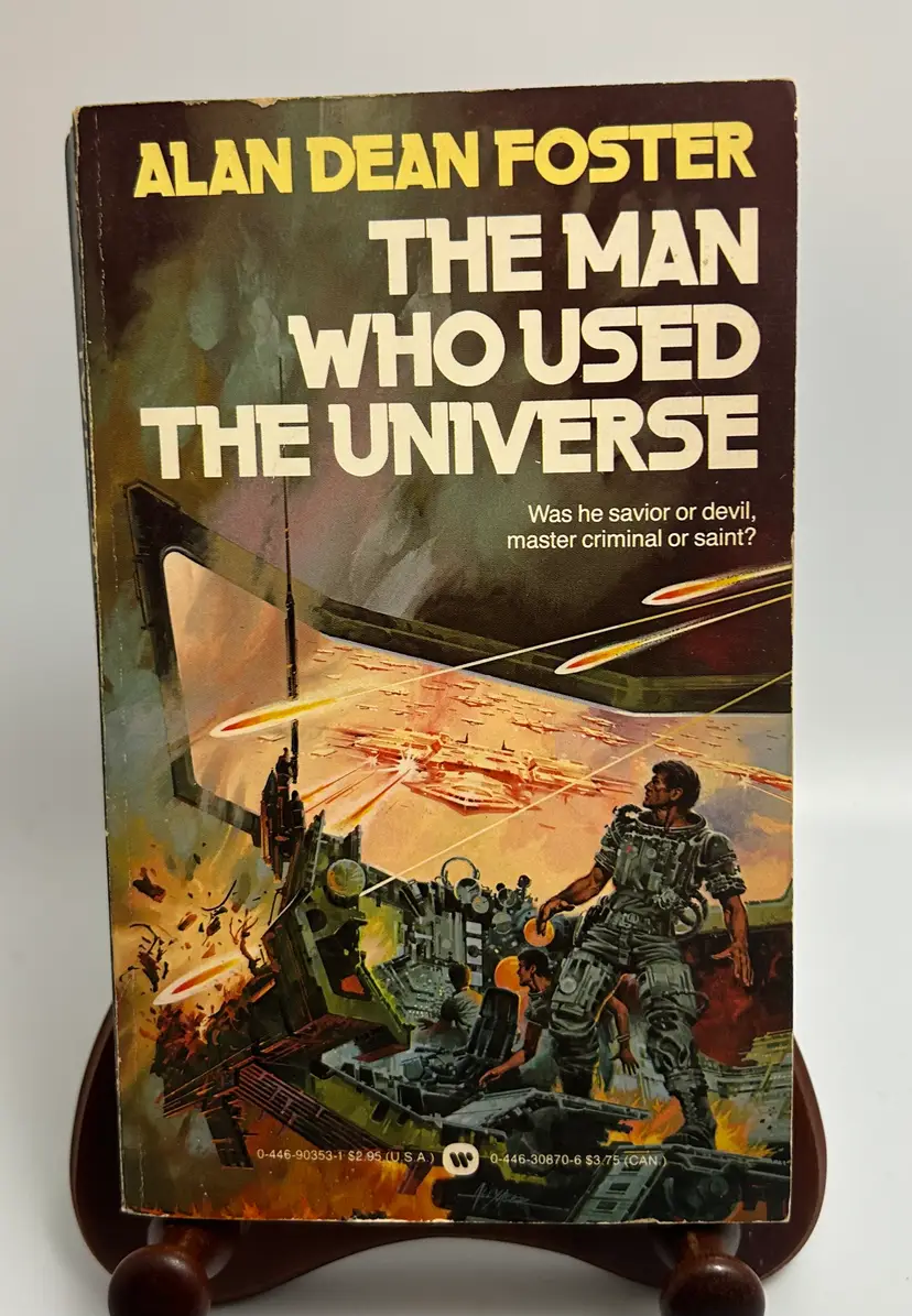Vintage 'The Man Who Used the Universe' By Alan Dean Foster 1983 Paperback Warner Books