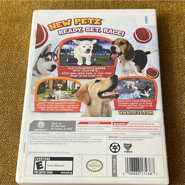 Petz Sports (Nintendo Wii, 2008) with manual