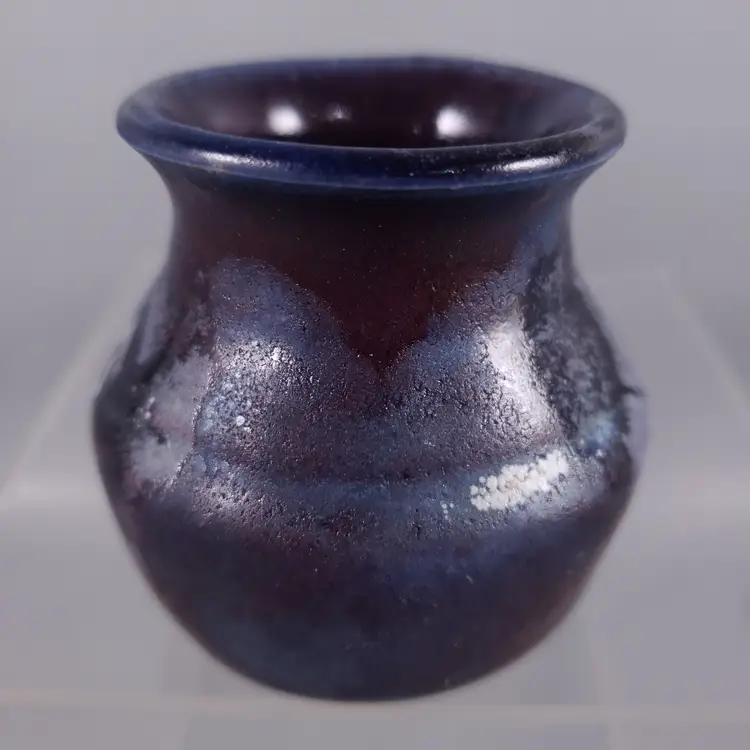 Vintage BUIE Gatlinburg TN Drip Glaze Stoneware Art Pottery Small POT PLANTER