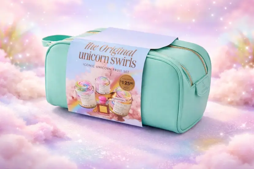 Truly The Original Unicorn Swirls Iconic Unicorn Fruit Set - $125 MSRP