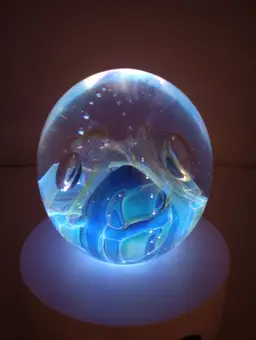 Signed Eickholt reptile series magnum paperweight