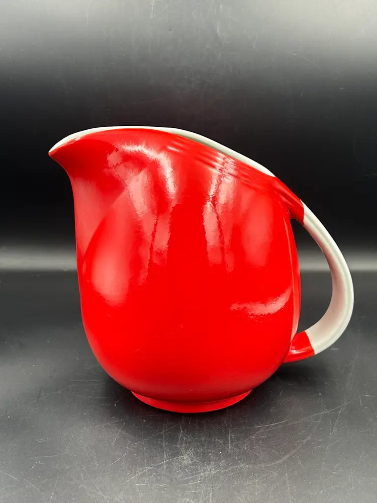 Vintage Large Red Hall USA Ceramic Pitcher