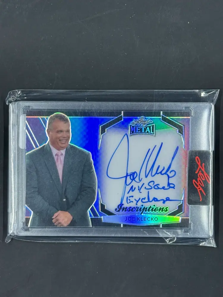 2024 Leaf #MI-JK2 Inscriptions Joe Klecko /100 Blue