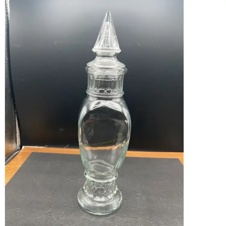 #934B Vintage 1960's Brach's Starlight Mint Candy Apothecary Jar/Decanter