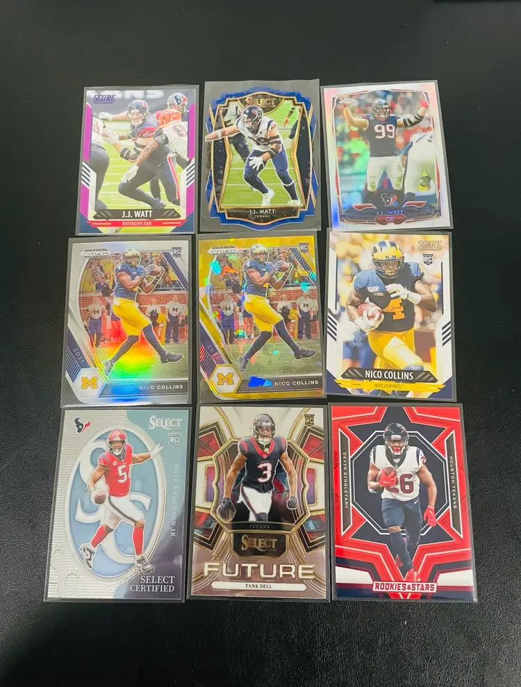 Houston Texans 21-card Lot w/ CJ Stroud RC, Inserts, Parallels