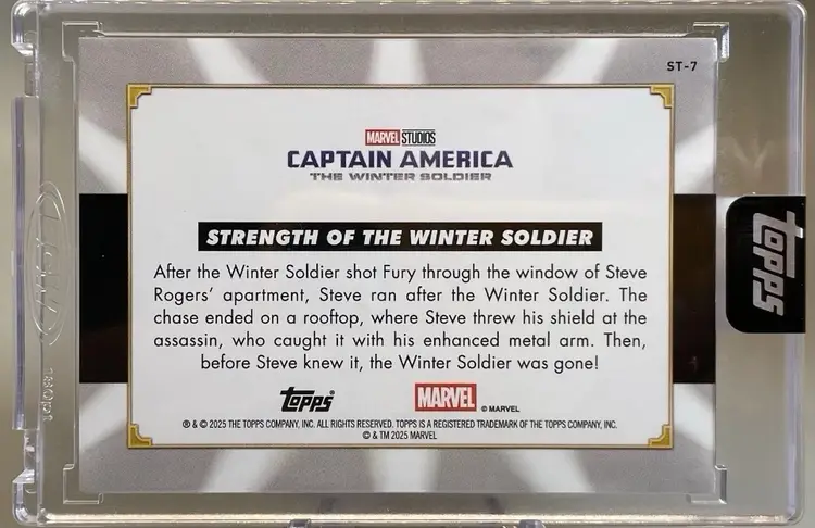 2025 Topps Marvel The Collector Strength Of The Winter Soldier /25 Show Stoppers