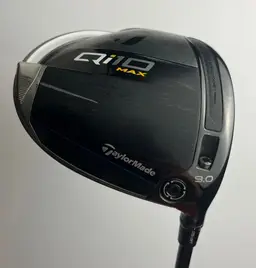 TaylorMade Qi10 Max 9* Driver - HZRDUS Black 60G Stiff Flex - Very Good w/ HC