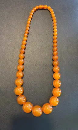 Vintage Jewelry - Amber Necklace 18”