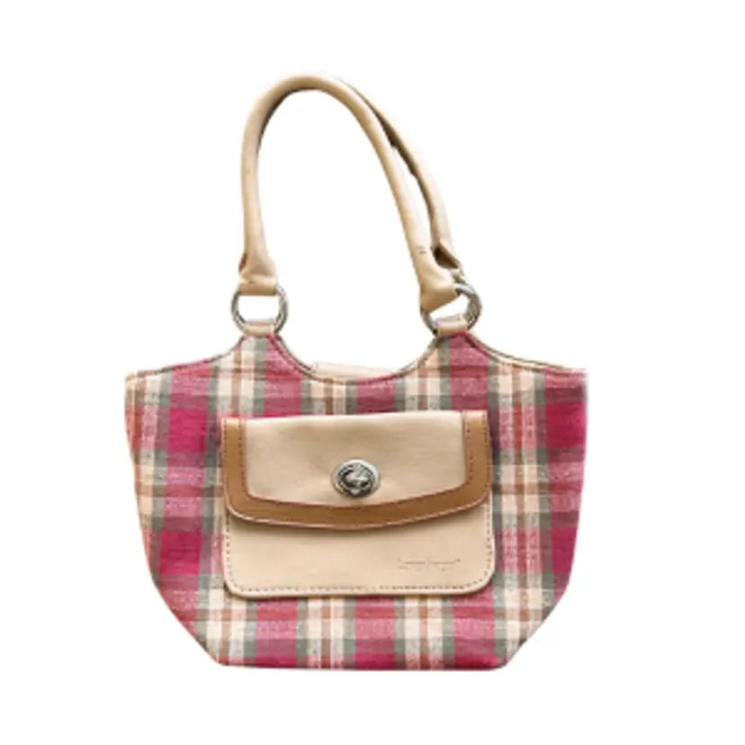 Longaberger Homestead Orchard Park Plaid Small Purse Handbag