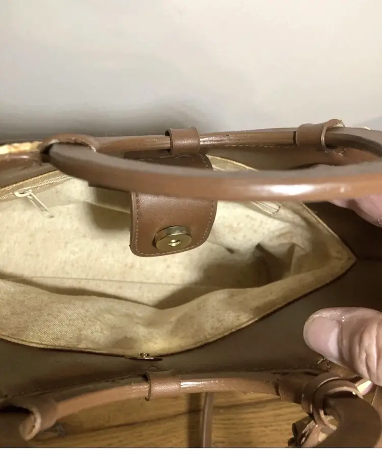 vintage etienne aigner straw/leather large handbag/shoulder bag