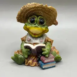 Happenin’ Hoppers Resin Frog Figurine 1990’s 3”