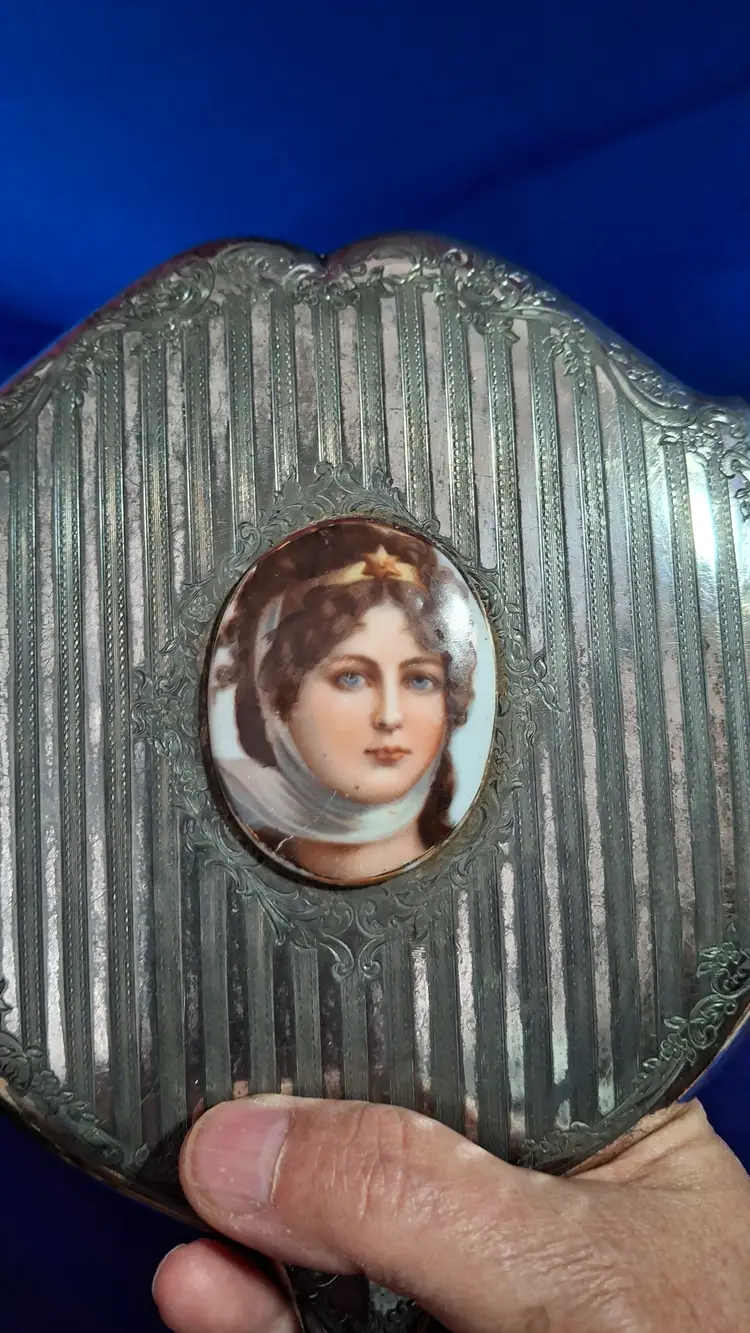 Antique Webster Silver Co. Portrait Hand Mirror – c. 1915–1925
