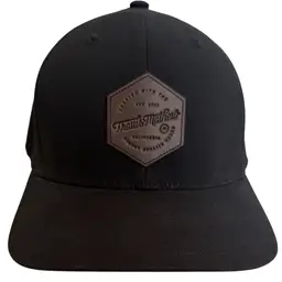 Travis Mathew Leather Patch Emerald Lane Fitted Golf Hat - S/M Unisex Golf Hat