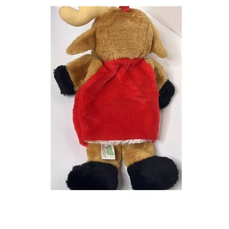Vintage Santa’s Best Rennoc Corp Plush Christmas Reindeer Stocking Puppet