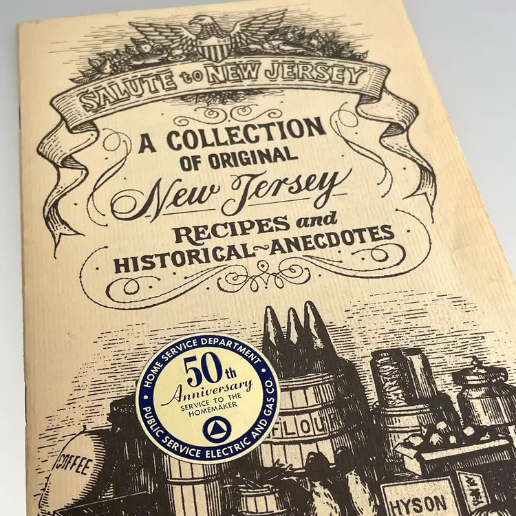Vintage Salute To New Jersey A Collection Of Original Recipes Historical Anecdotes Stories