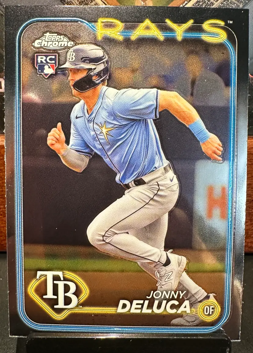 Jonny Deluca Rookie 2024 Topps Chrome 163 Tampa Bay Rays
