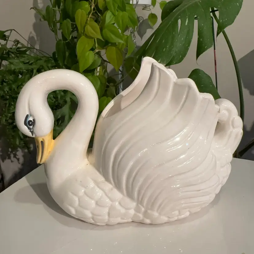 Vintage Swan Planter