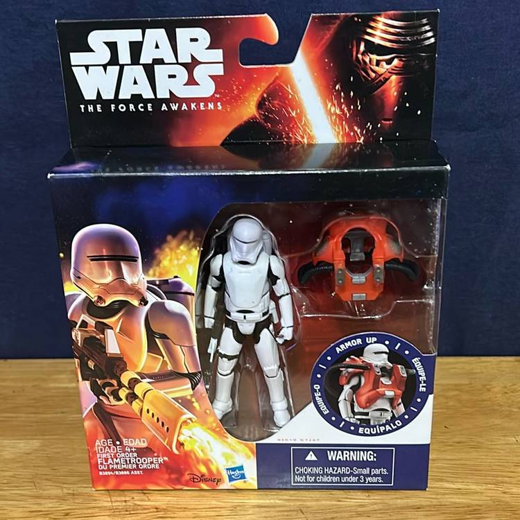 Star Wars TFA The Force Awakens Armor Up 3.75" First Order Flametrooper