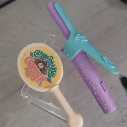 Vintage Cabbage Patch Kids Cornsilk Brush 1985 + Curling Iron 1991 CPK Coleco