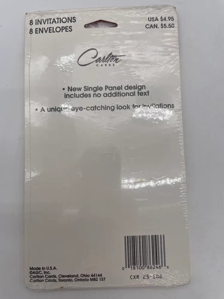 Package Of Carlton Cards Single Panel Christmas Party Invitations