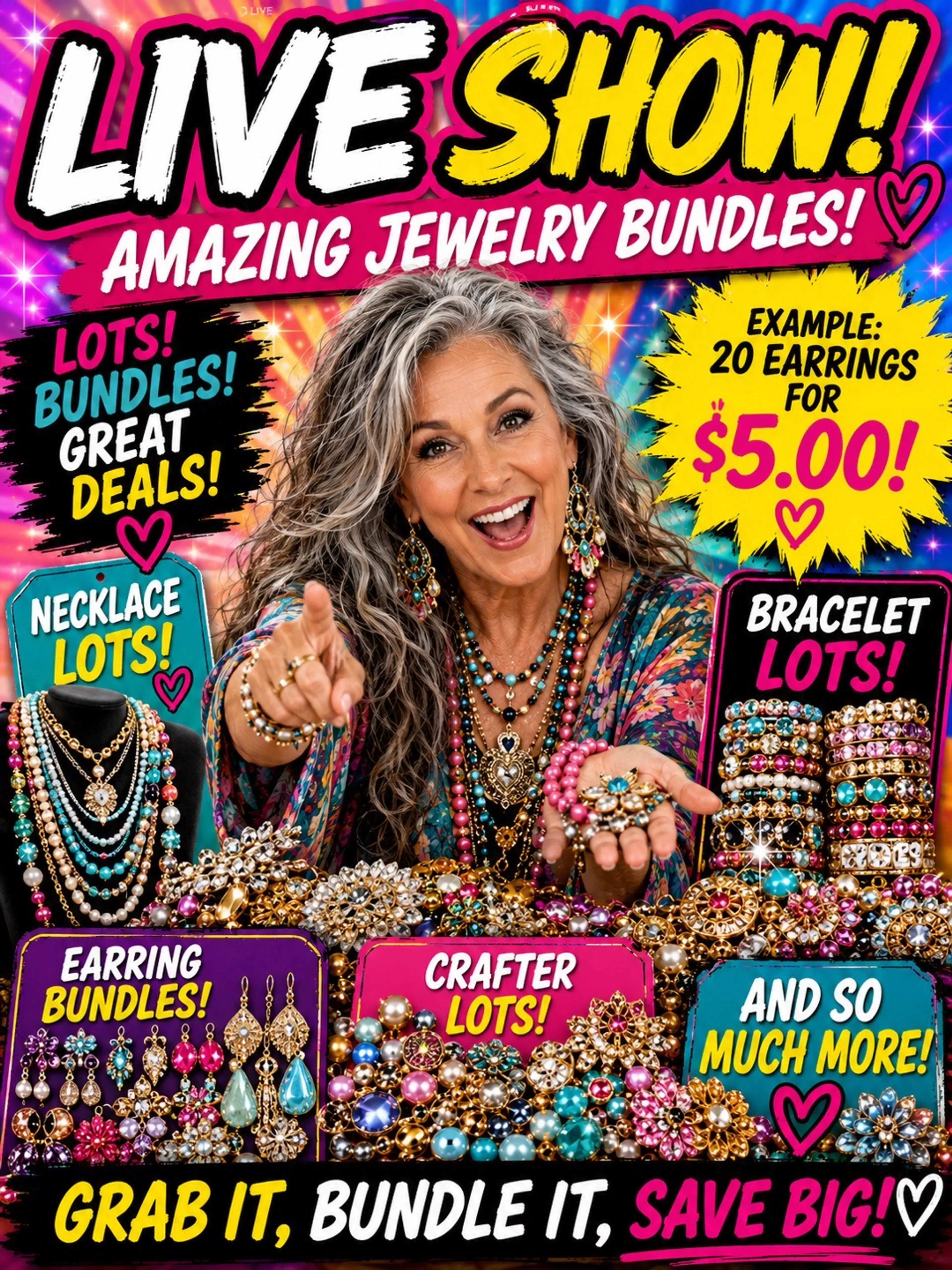  Extravaganza Mixed Jewelry Blowout - Timeless Treasures by Gina 