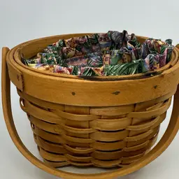 Longaberger Small Easter Basket With Fabric Liner