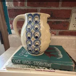 Blueberry Studio Pottery Signed Pitcher