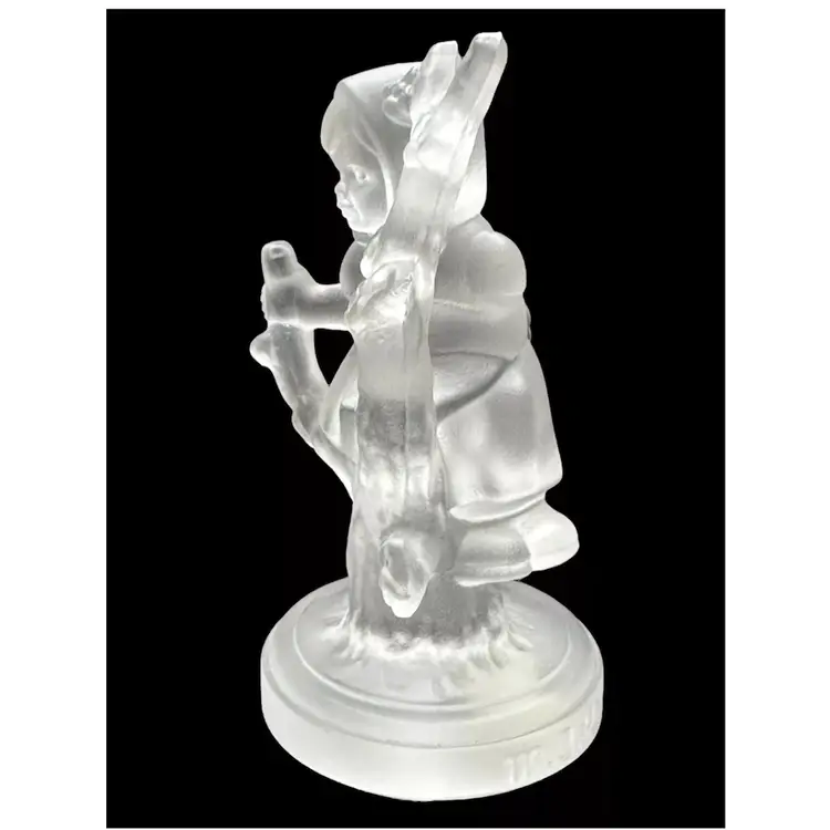 Vintage Goebel Crystal Collection - Girl in Tree Frosted Hummel Germany 1992