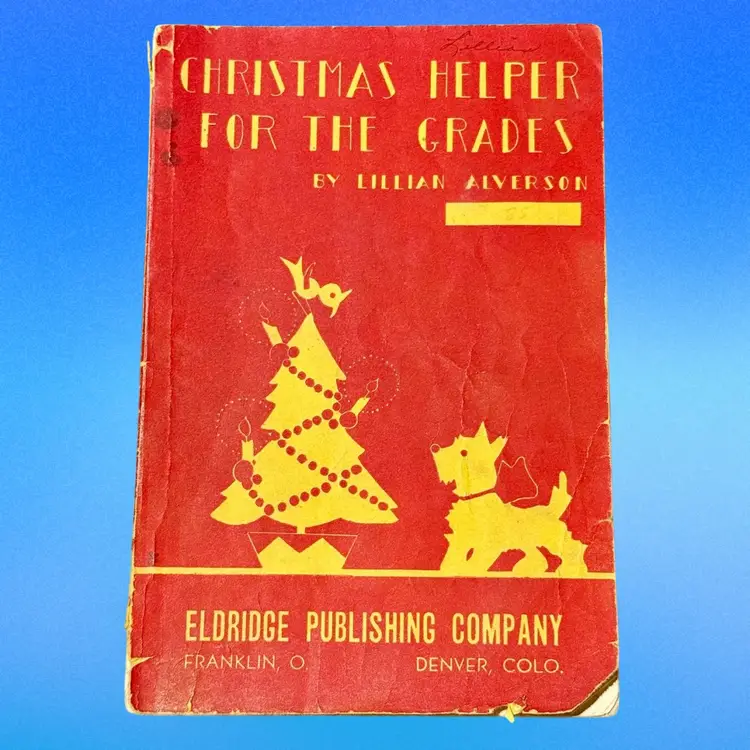 Vintage Softcover Edition Christmas Helper For The Grades (KK)