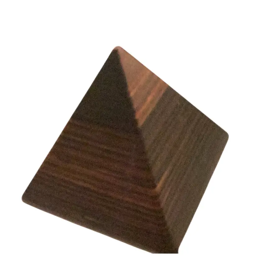 Wooden pyramid paper weight