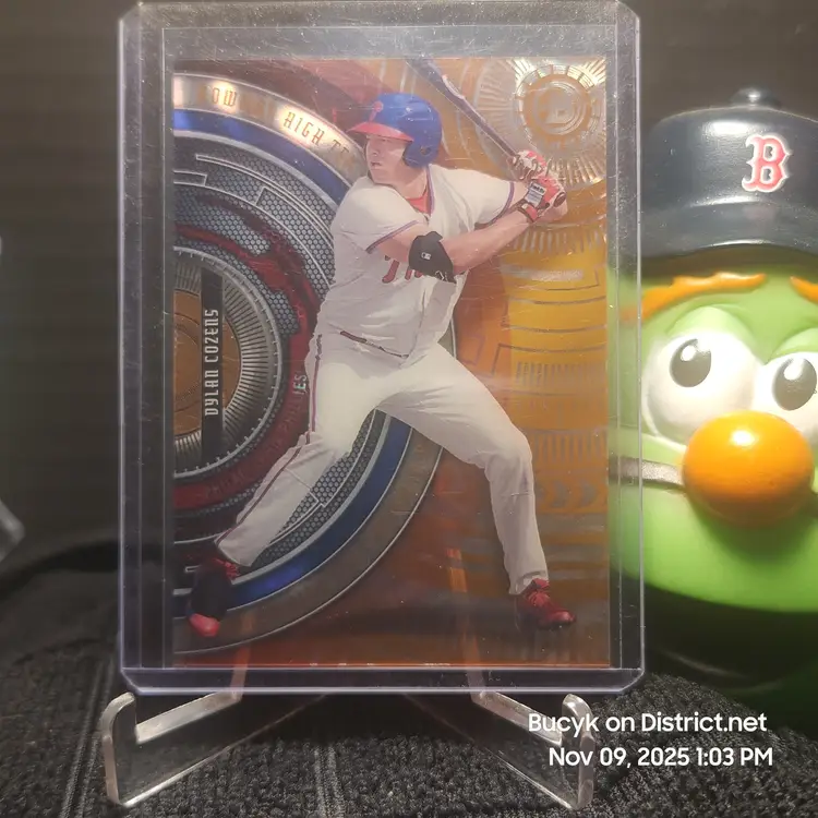 2017 Bowman High Tek Orange Magma - Dylan Cozens Philadelphia Phillies 2/25