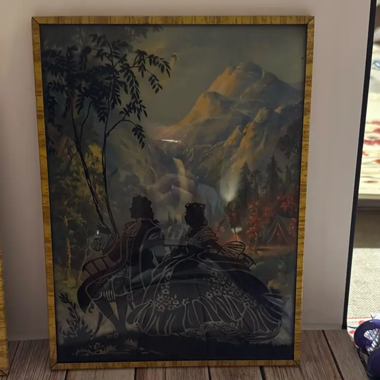 Bubble Glass VTG Pictures 8 By 6 Set Of 2