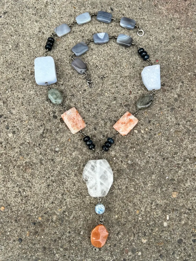 The Oracle - OOAK Handmade Gemstone Necklace By Me