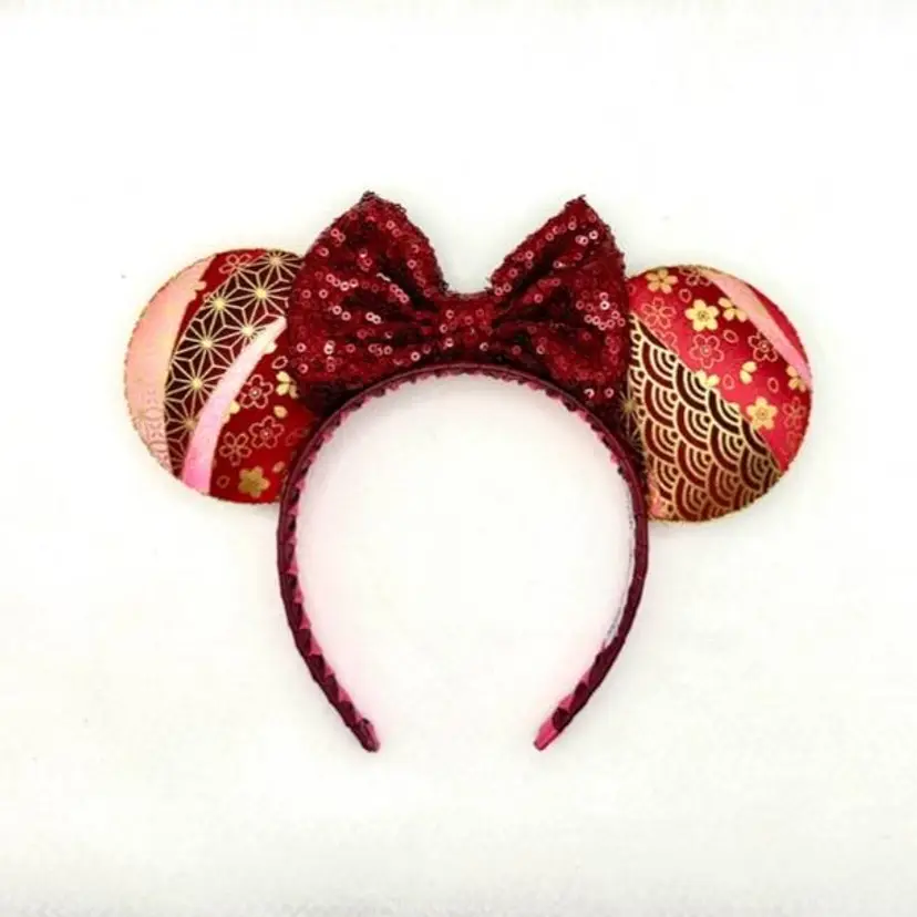 Red & Gold Asian Inspired Ears
