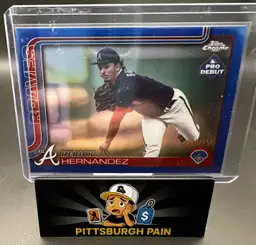 Herick Hernandez 2025 Topps Chrome Pro Debut Blue 150/150 Bookend