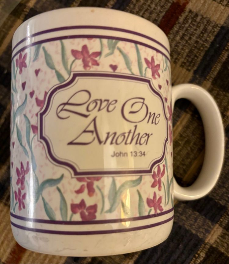 Ceramic Mug/Cup “Love One Another”