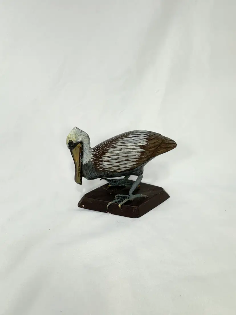 VTG Carved Wood Shore Bird