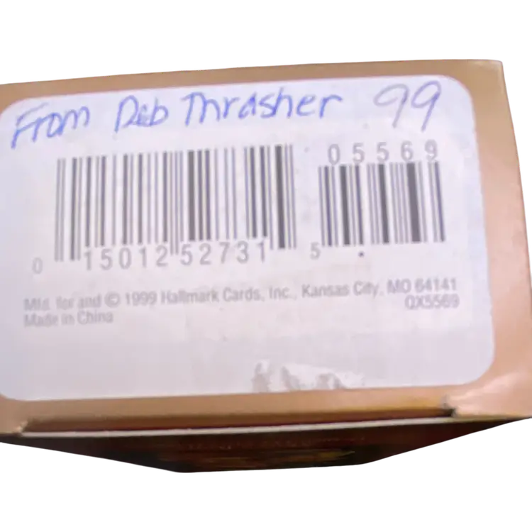 Baby’s First Christmas Blue Bootie Ornament – Keepsake/Newborn Gift”