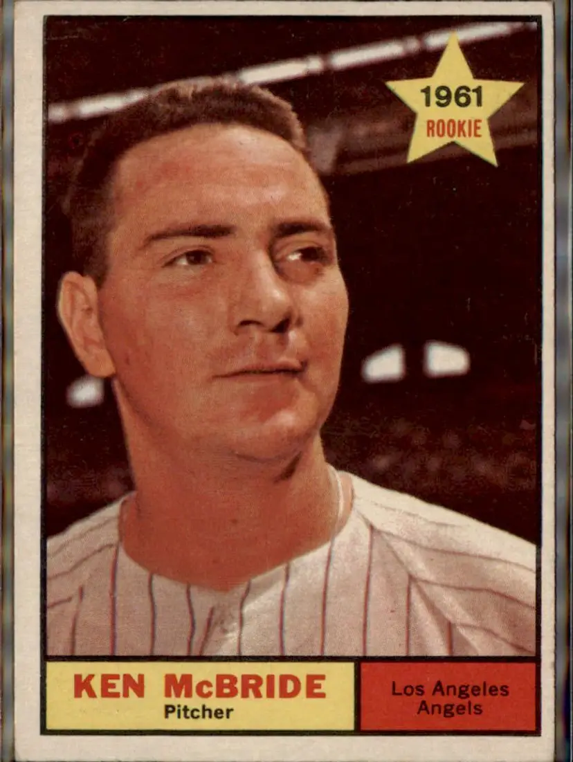 1961 Topps #209 Ken McBride - ( ) - Los Angeles Angels
