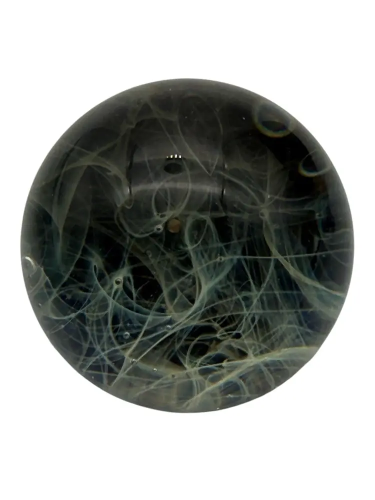 Milky Way/Pulled Feather Large Art Glass Marble Unsigned