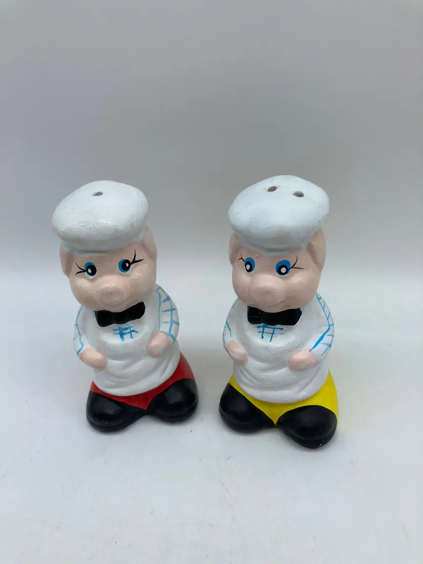 chef-pigs, ceramic S&P Set