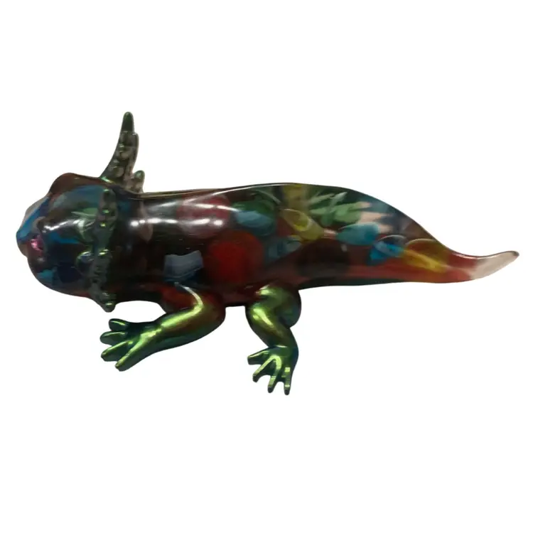 Handmade Multi Colored Axolotl Figurine