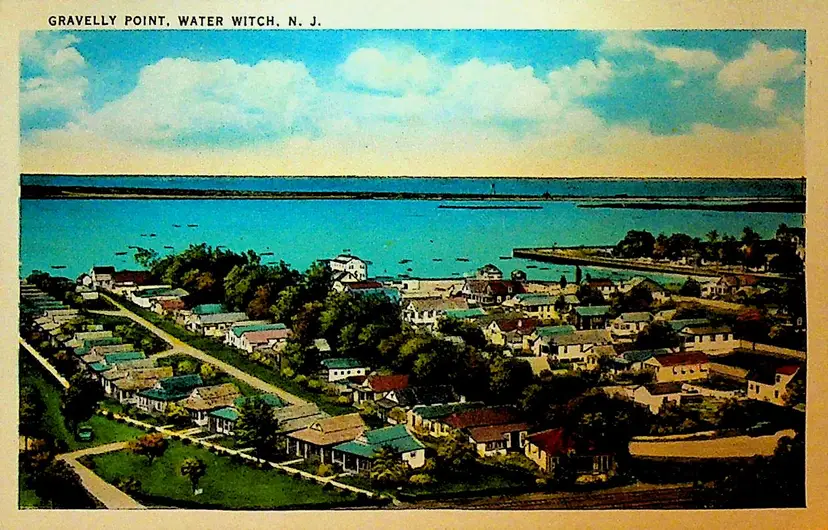 Gravelly Point Water Witch NJ Postcard