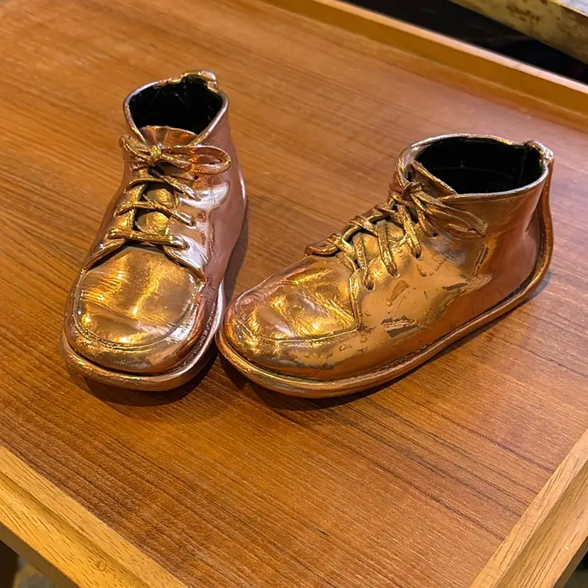 Copper Dipped Baby Shoes