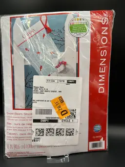 DIMENSIONS Counted Cross Stitch (2013)

“SNOW BEARS STOCKING” #70-08902