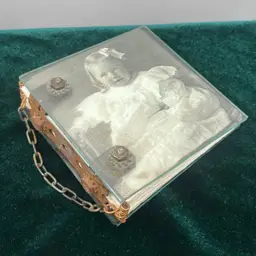 4”x4” Glass Journal Made By Mix Media Artist Thomas Ashman- Signed By Artist