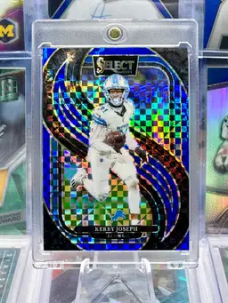 Kerby Joseph 2024 Select 31/149 JERSEY # & COLOR MATCH Blue Prizm Detroit Lions