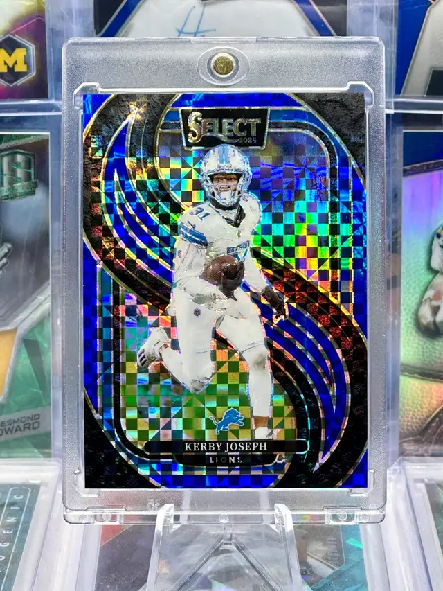 Kerby Joseph 2024 Select 31/149 JERSEY # & COLOR MATCH Blue Prizm Detroit Lions