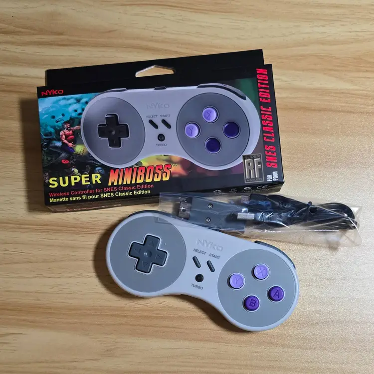 Nyko Super Miniboss Wireless Controllers for SNES Classic – 1 New in Box + 1 Open-Box Unused